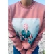 Kadın Sweatshirt Bisiklet Yaka Marilyn Pembe Kadın Sweatshirt Bisiklet Yaka Marilyn Pembe